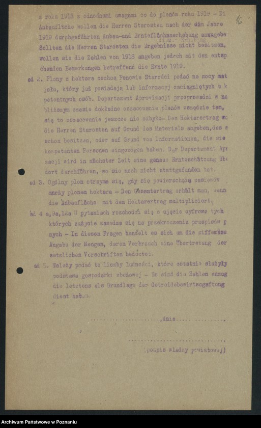 Obraz 18 z jednostki "[Gospodarka zbożowa na Pomorzu w latach 1919-1920. Korespondencja]"