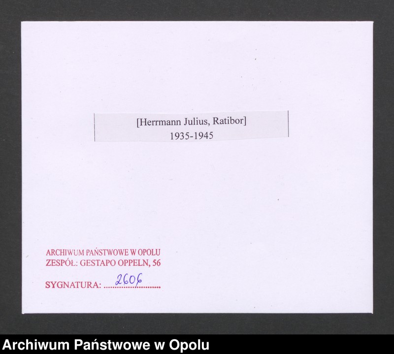 Obraz 2 z jednostki "[Herrmann Julius, Ratibor]"