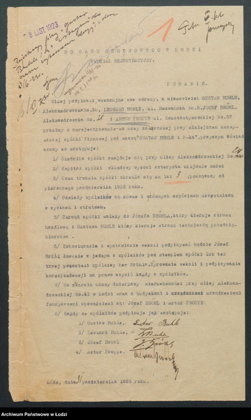 Obraz 3 z jednostki "Gustaw Buhle i S-ka- farbiarnia"