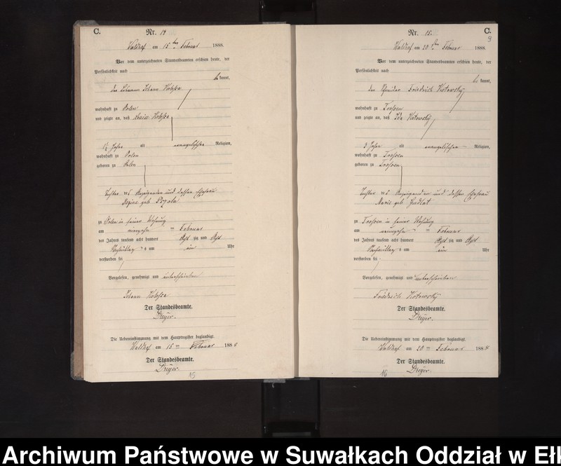image.from.unit.number "Sterbe-Neben-Register des Königlichen Preussischen Standes-Amtes Orlen Kreis Loetzen"