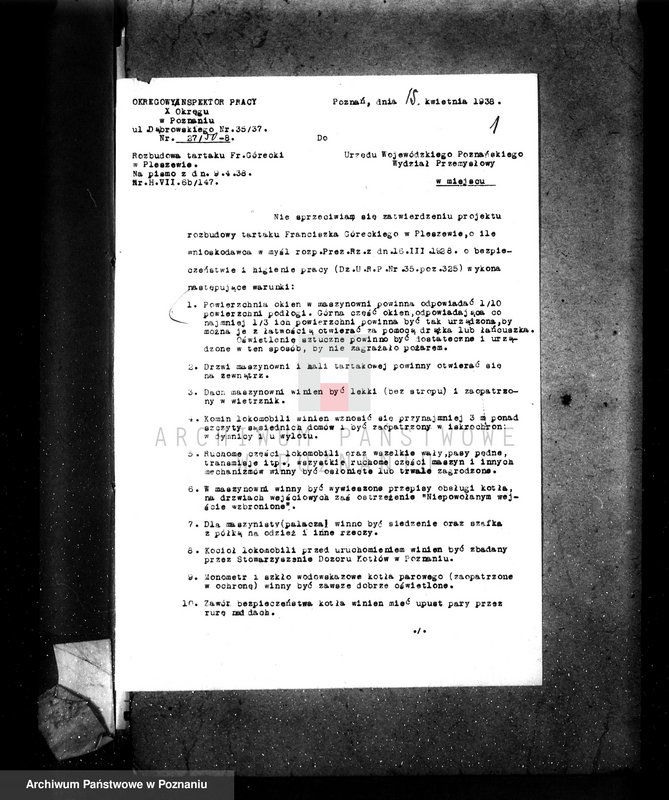 Obraz 5 z jednostki "Rozbudowa tartaku Fr. Góreckiego w Pleszewie"