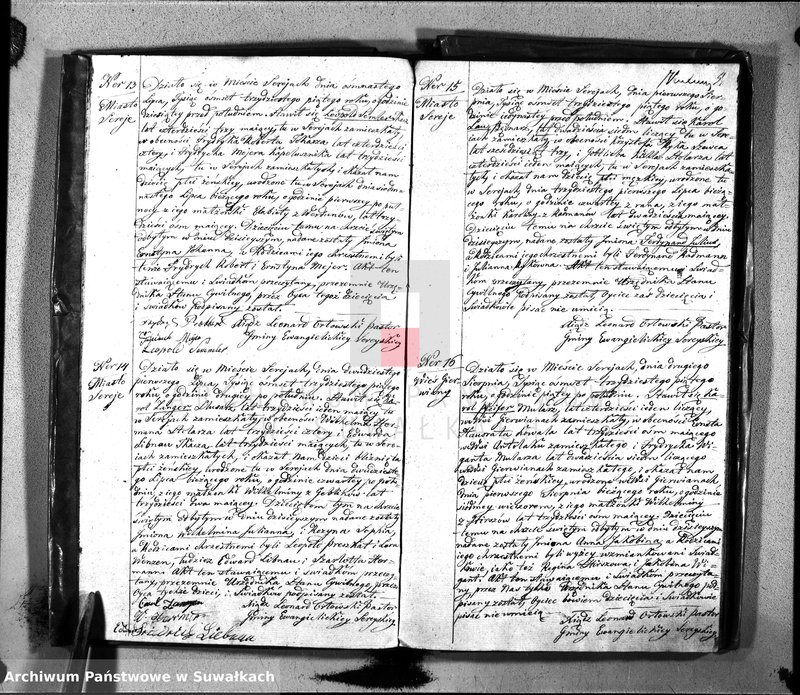 image.from.unit.number "Księga Duplikat Urodzonych, Zaślubionych i Zeszłych Urzędnika Stanu Cywilnego Parafii Ewangelickiey Sereyskiey na Rok 1835"