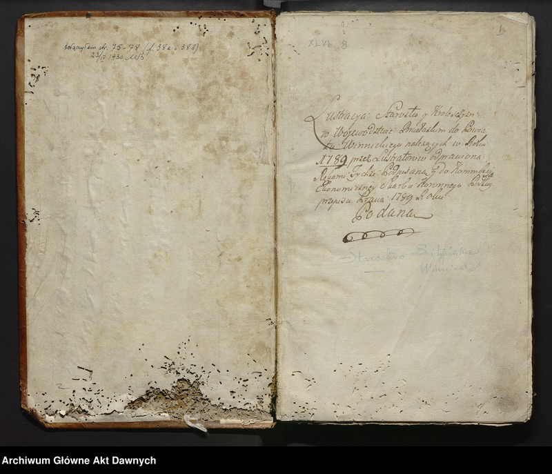 image.from.unit.number ""Lustracya Starostw y Królewszczyzn w Wojewodztwie Bracławskim do Powiatu Winnieckiego należących (...).""