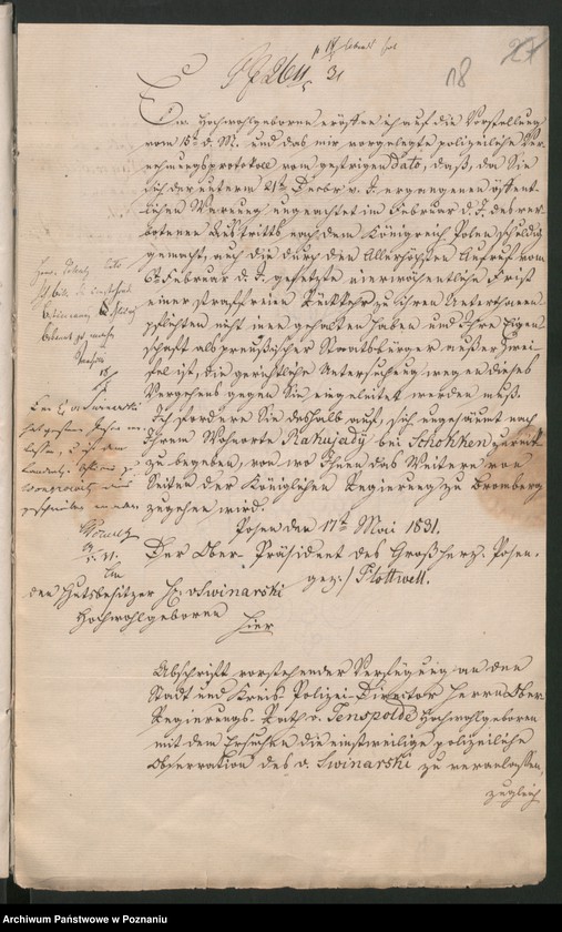 Obraz 20 z jednostki "A. betr. die Behandlung der polnischen Flüchtlinge höheren Standes"