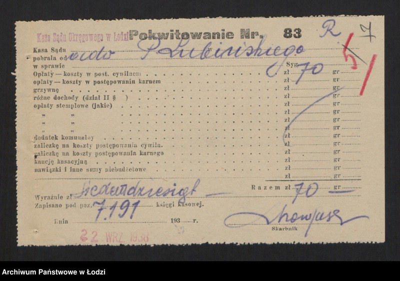 Obraz 9 z jednostki "Majer Abram Białogłowski, Jakub Lejb Caugen- wyrób i sprzedaż manufaktury"