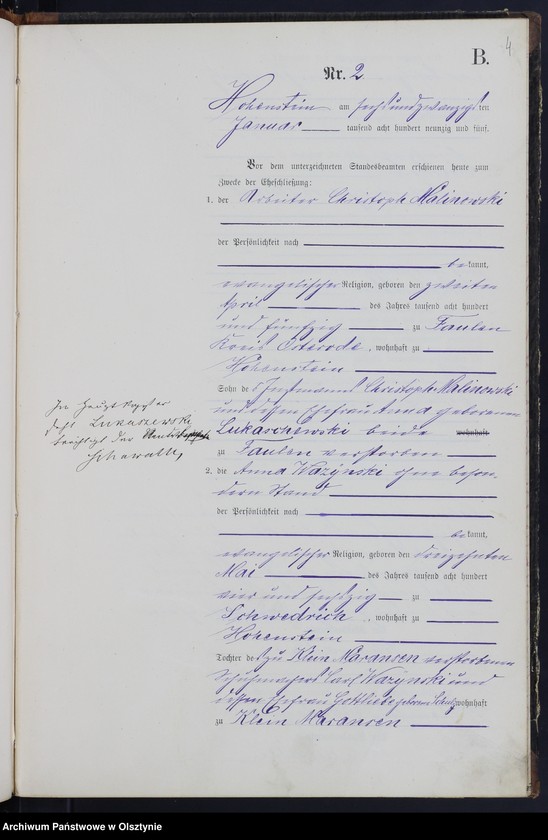 image.from.unit.number "Heiraths-Neben-Register Nr 1 - 16"