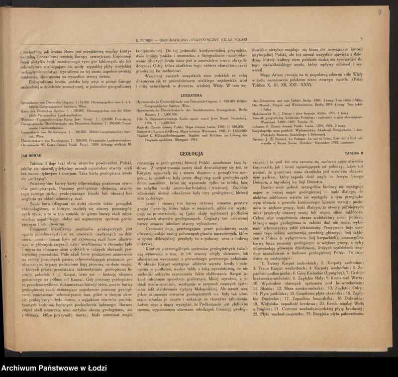 Obraz 10 z jednostki "Geograficzno-statystyczny atlas Polski, wydanie II, Lwów-Warszawa 1921"