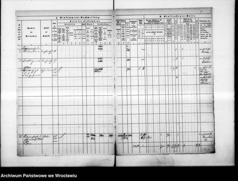 image.from.unit.number "Klassensteuerrolle nebst Eikommens - Nachweisung"