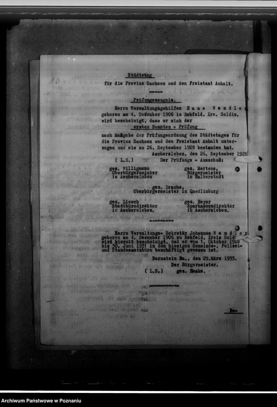 Obraz 14 z jednostki "Wendler, Hans - komisarz obwodowy"