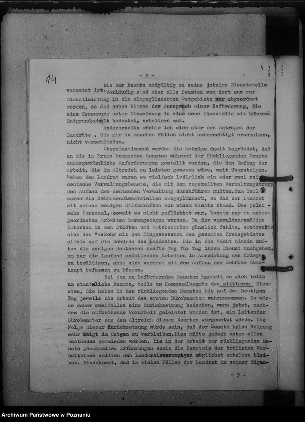 Obraz 18 z jednostki "Besoldung - und Beförderungssachen der Beamten und Angestellten"