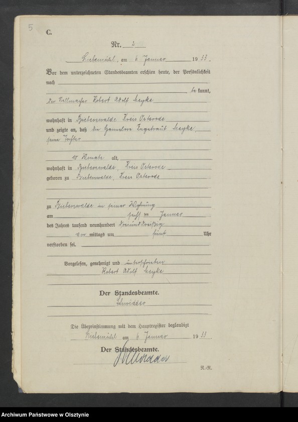 image.from.unit.number "Sterbe-Neben-Register Nr 1 - 41"