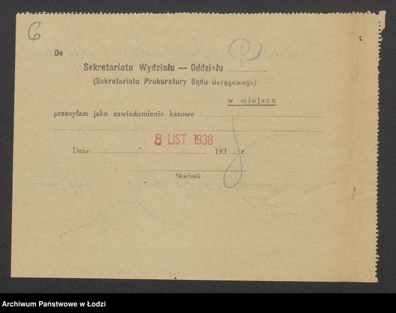 Obraz 8 z jednostki "Izrael Tusk, Szlama Tusk- fabryka wyrobów włókienniczych"