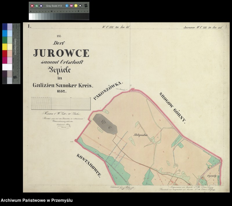 image.from.unit.number "Dorf Jurowce sammt Ortschaft Popiele in Galizien Sanoker Kreis"