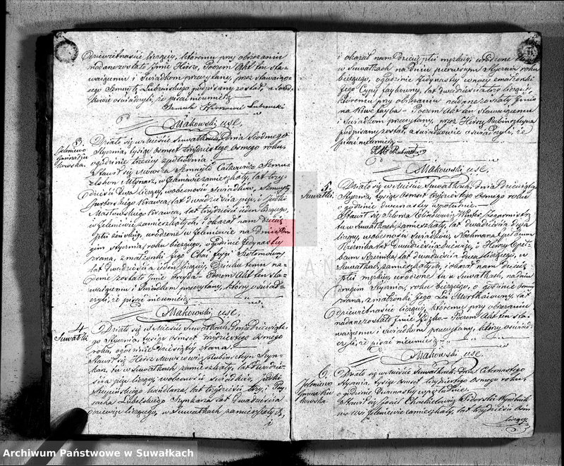 image.from.unit.number "Duplikat Akta Urzędnika Stanu Cwilnego Wyznania Moyżeszowego Okręgu Suwalskiego i Jeleniewskiego Urodzonych, Zaślubionych i Zmarłych z roku 1838"