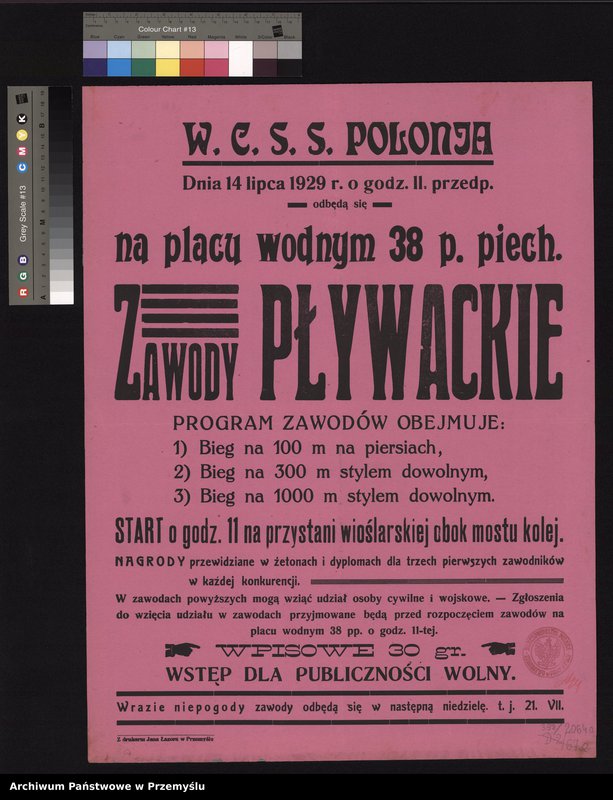 Obraz 11 z kolekcji "Sport w dwudziestoleciu międzywojennym na przemyskich afiszach111"