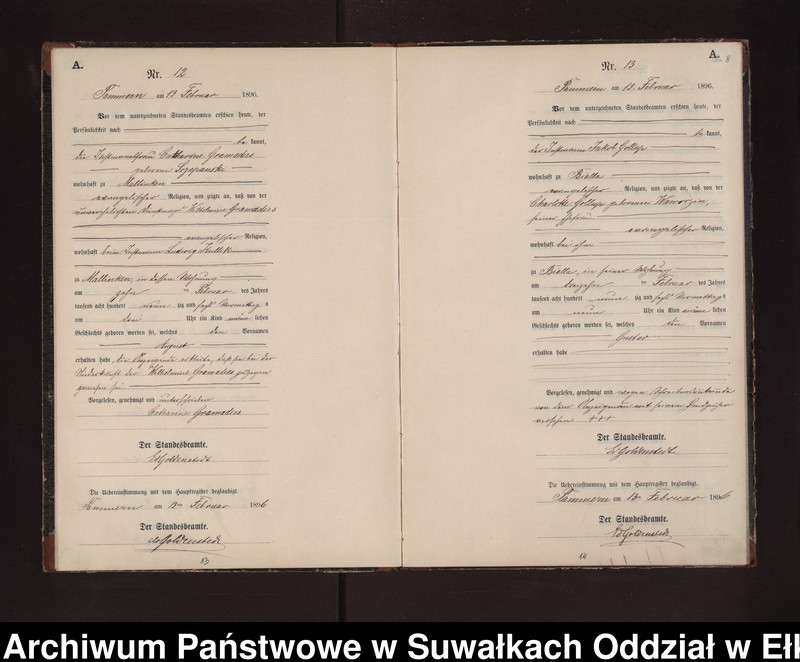 image.from.unit.number "Geburts-Neben-Register des Preussischen Standes-Amtes Neuhoff Kreis Loetzen"