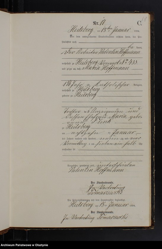 image.from.unit.number "Sterbe-Neben-Register Nr 1 - 159"