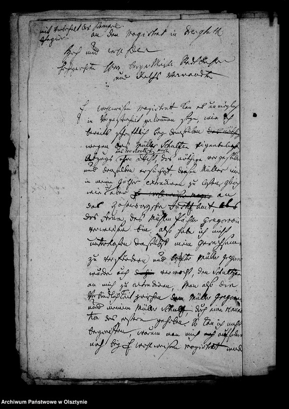 image.from.unit.number "Correspondence die Serwillensche Müle betr. /Surwile; kętrz./"