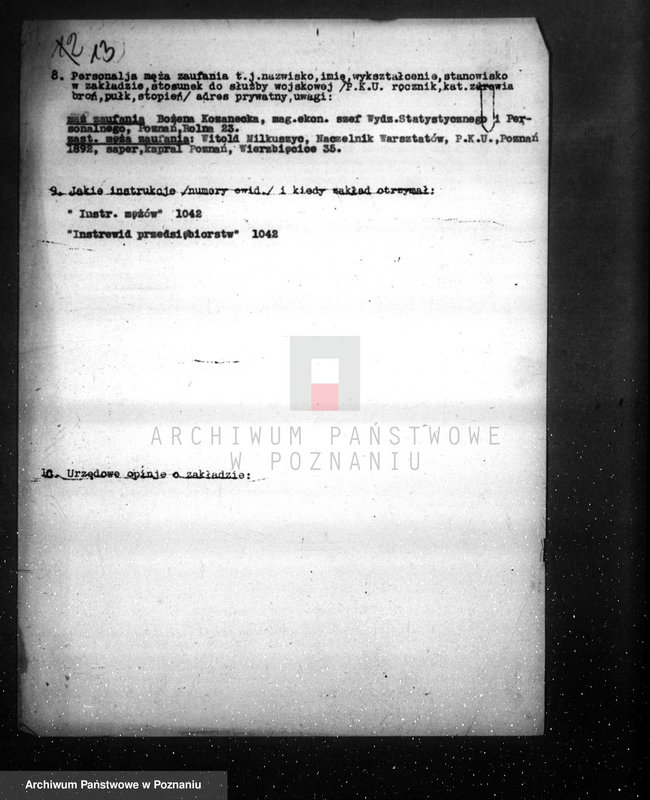 Obraz 17 z jednostki "/Fabryka H. Cegielski w Poznaniu dane dot. organizacji i produkcji /"