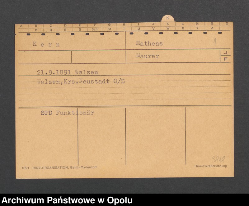 Obraz 3 z jednostki "[Kern Matheas, ur. 21.9.1891 Walzen]"