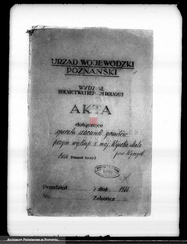 Obraz 4 z jednostki "Operat szacunkowy gruntów przymusowo wykupionych z majątku Wysoka-Mała powiatu wyrzyskiego"