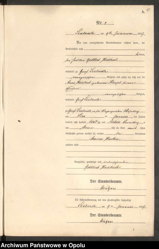 image.from.unit.number "Geburts-Neben-Register Standes-Amt Leubusch 1887"