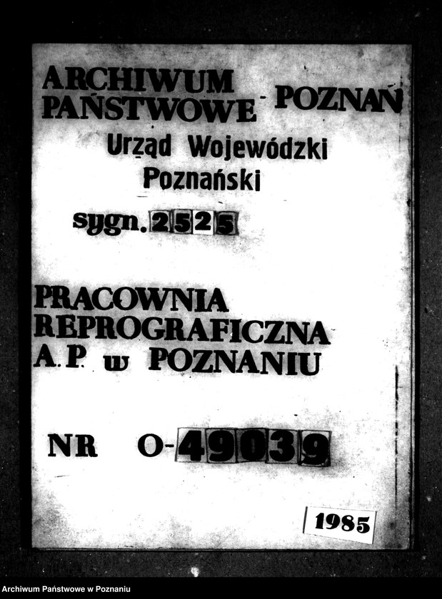 Obraz 1 z jednostki "Przymusowy wykup majątku Gorzycko powiatu międzychodzkiego"
