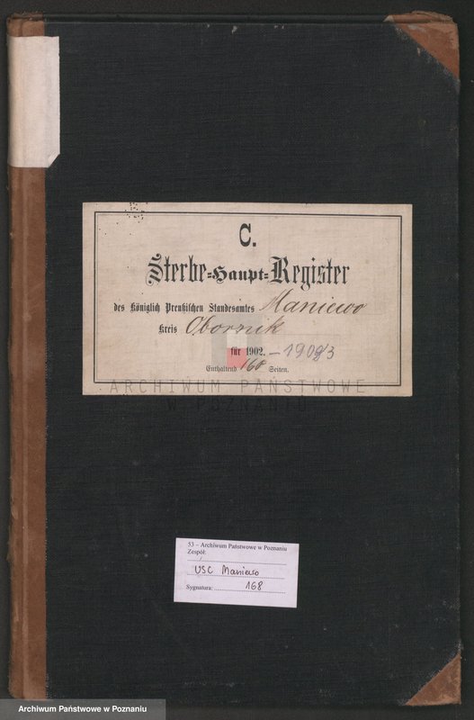 Obraz 1 z jednostki "Sterbe-Haupt-Register"
