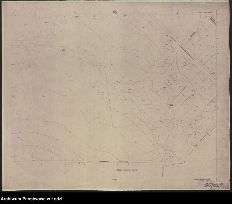 Obraz 2 z jednostki "Plan miasta Rudy Pabianickiej Sekcja 55"