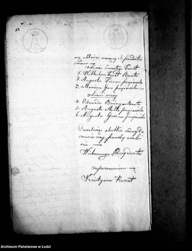 Obraz 6 z jednostki "Akta tyczące się ustanowienia opieki nad nieletnimi tj. Otto, Emanuelem i Augustem rodzeństwem Konsch po zmarłym Karolu Konsch"