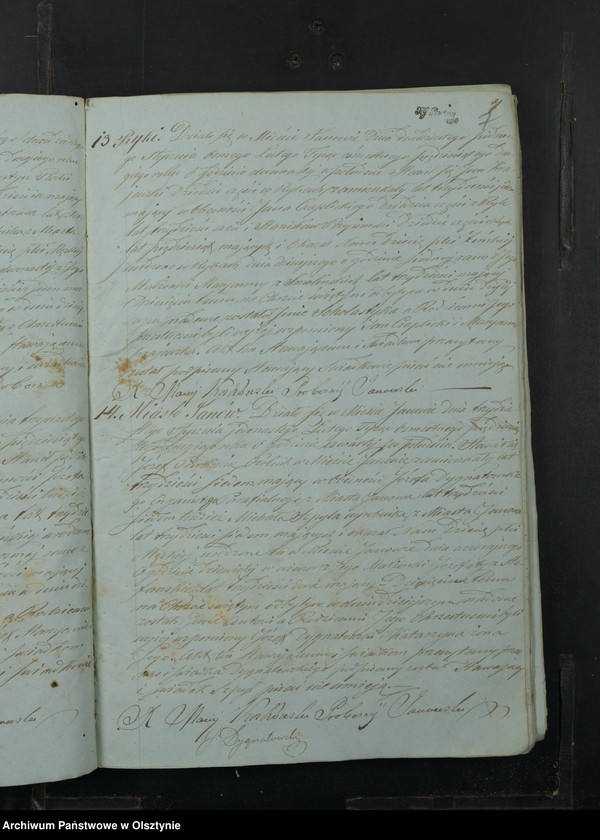 image.from.unit.number "Akta Urodzenia, Małżeństw, Zeyścia Parafij Janowskiej Powiatu Przasnyskiego w Gubernij Płockiej z roku 1852"