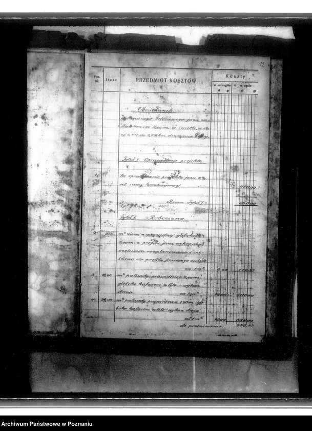 Obraz 18 z jednostki "Podkładki techniczne budowy jazów betonowych Spółki Regulacji Dojcy powiat wolsztyński"