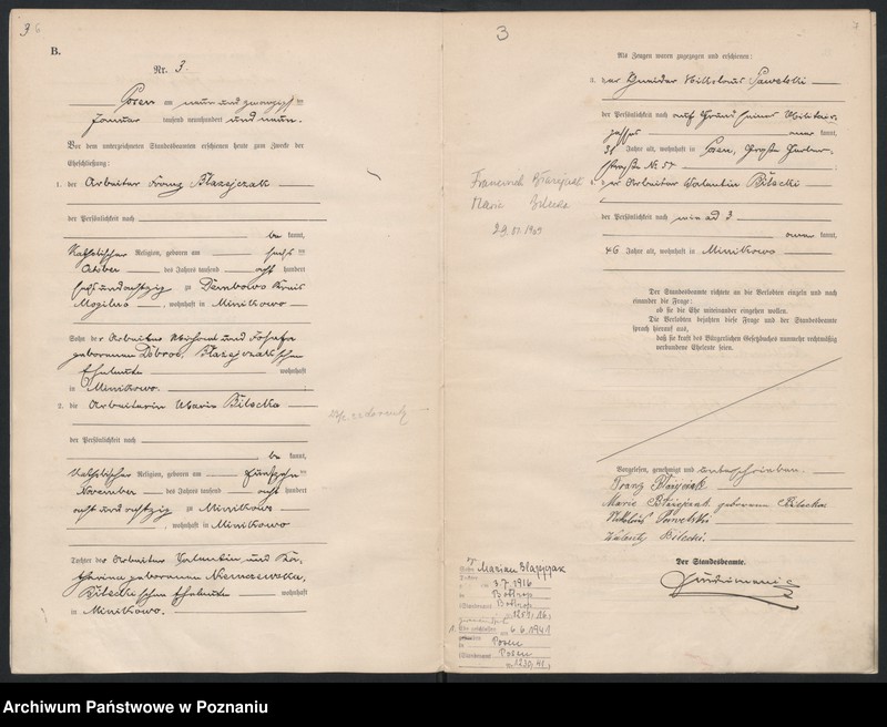 Obraz 5 z jednostki "Księga miejscowa małżeństw [Rejestr główny małżeństw]"