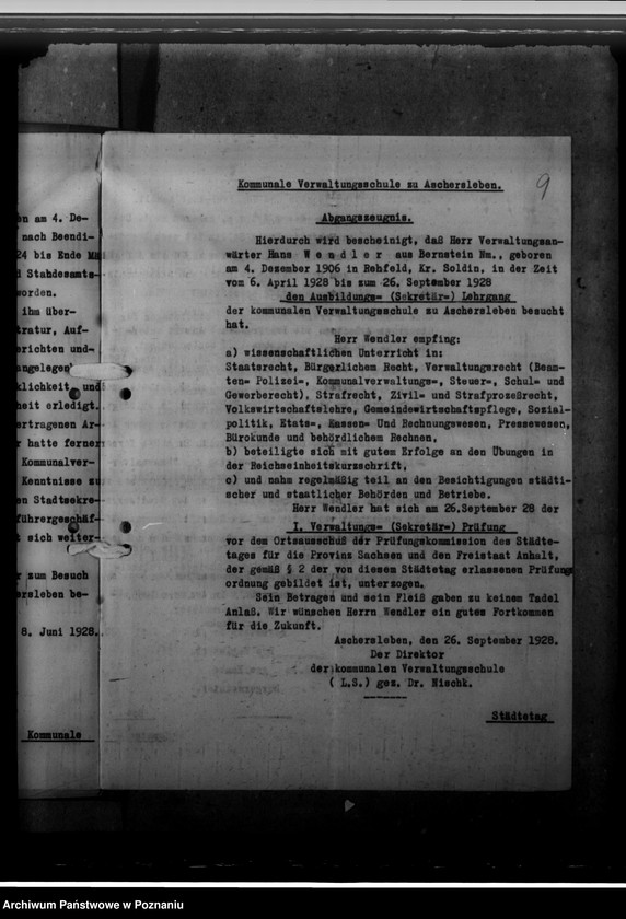 Obraz 13 z jednostki "Wendler, Hans - komisarz obwodowy"