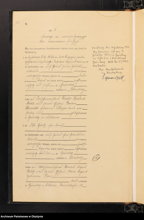 image.from.unit.number "Heirats-Haupt-Register Nr 1-27"