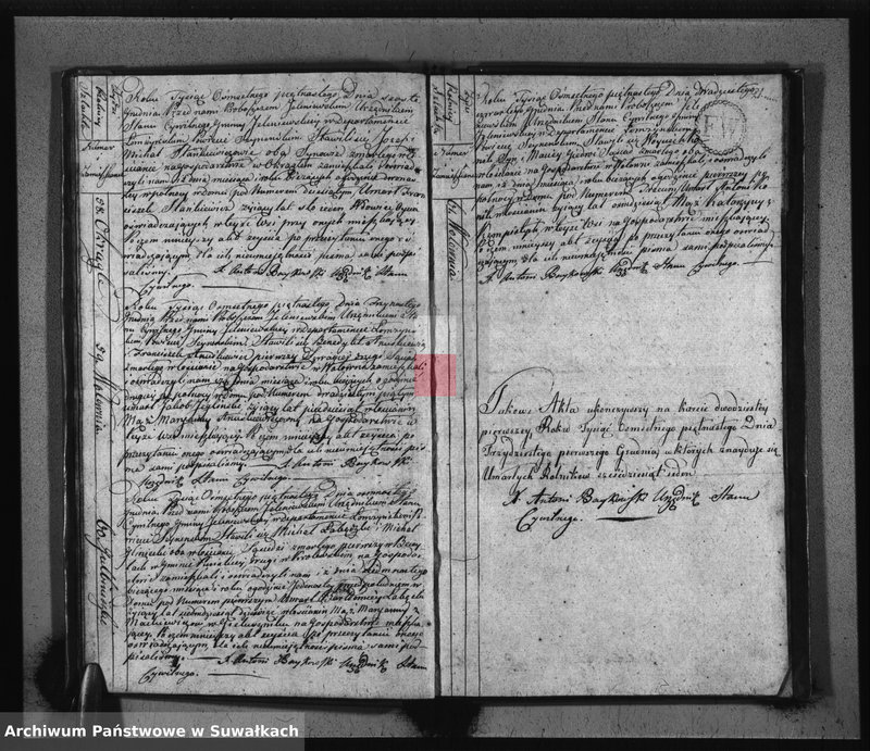 image.from.unit.number "Akta Urzędnika Stanu Cywilnego Gminy Jeleniewskiey Umarłych od Dnia 1-o Stycznia 1815. do ostatniego Grudnia tegoż Roku."