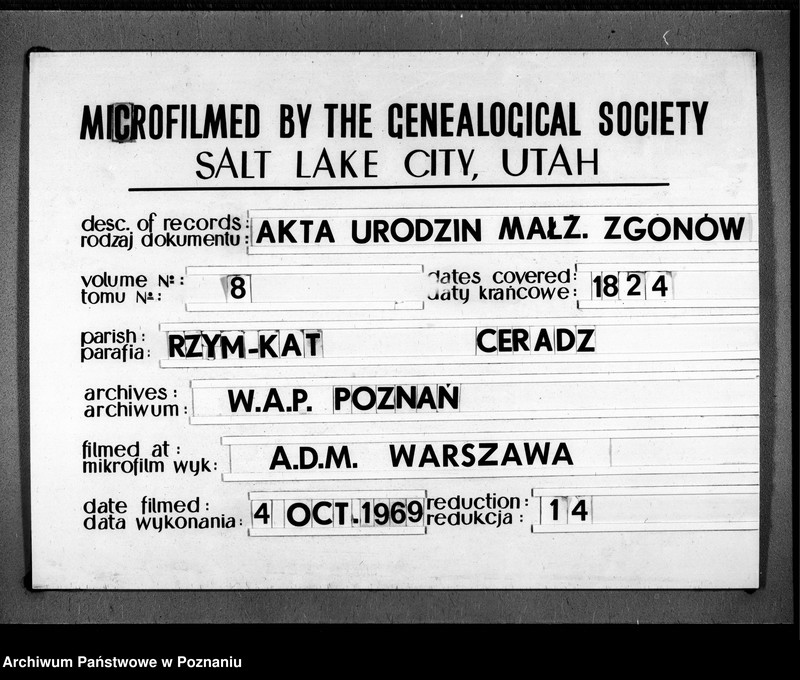 Obraz 1 z jednostki "Duplikat urodzonych, zaślubionych i zmarłych"