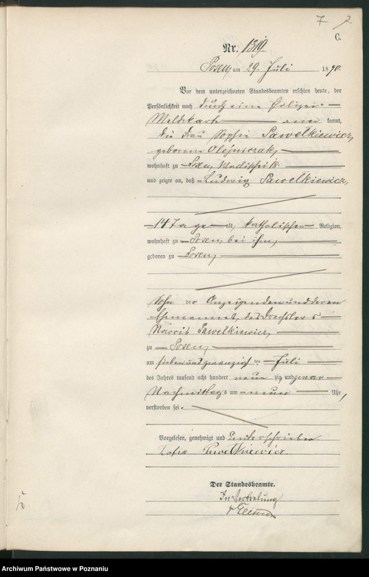 Obraz 10 z jednostki "Księga zgonów t. IV"