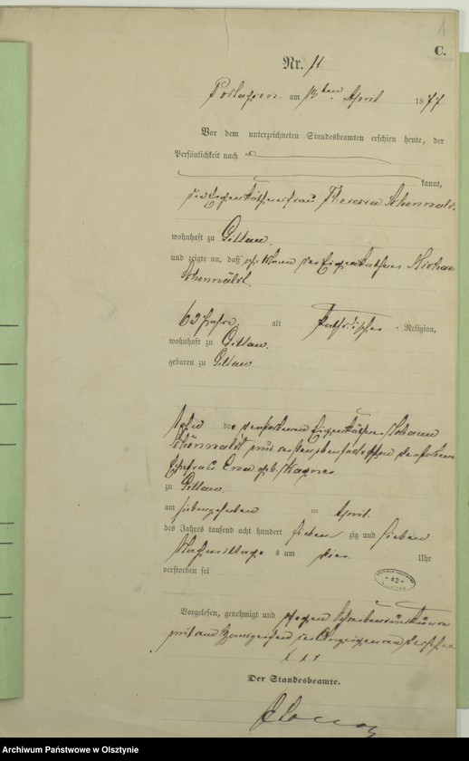 image.from.unit.number "Sterbe-Haupt-Register Nr 11 - 24"