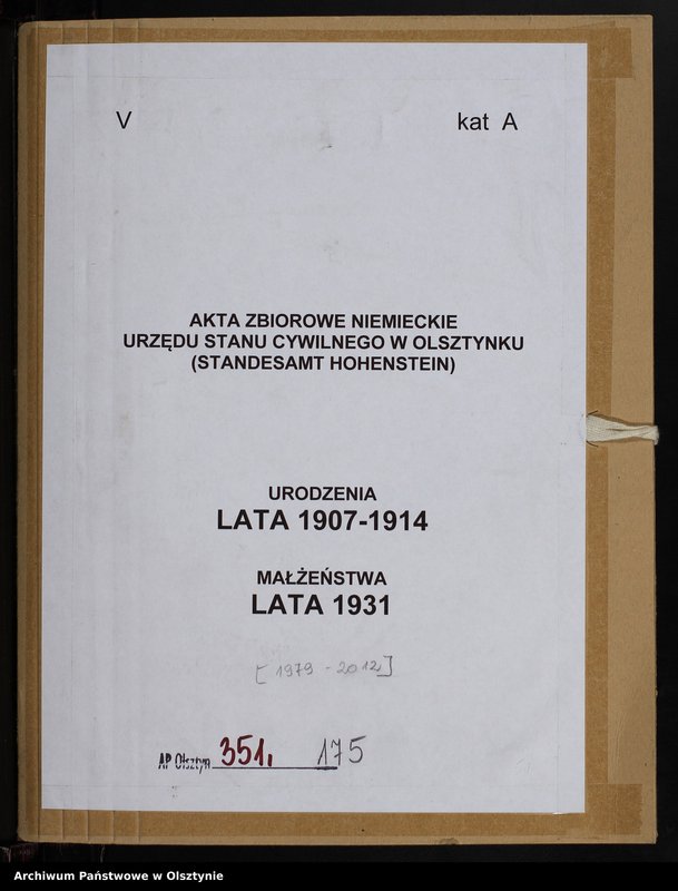 image.from.unit.number "Akta zbiorowe [urodzenia 1907-1914, małżeństwa 1931]"