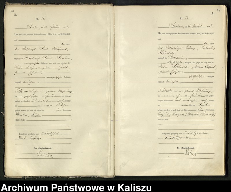 Obraz 17 z jednostki "[Księga urodzeń]"