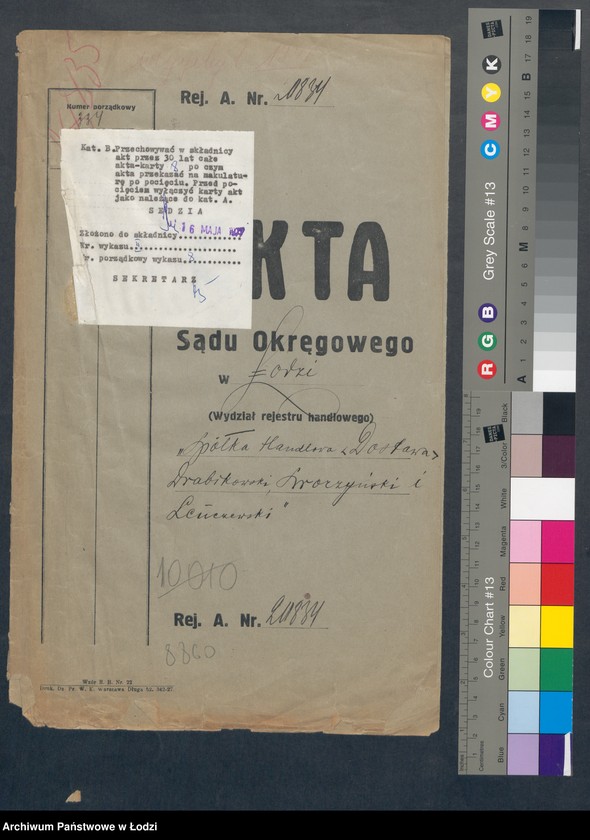 Obraz 2 z jednostki "Spółka Handlowa „Dostawa” – Drobikowski, Sroczyński i Lenczewski"