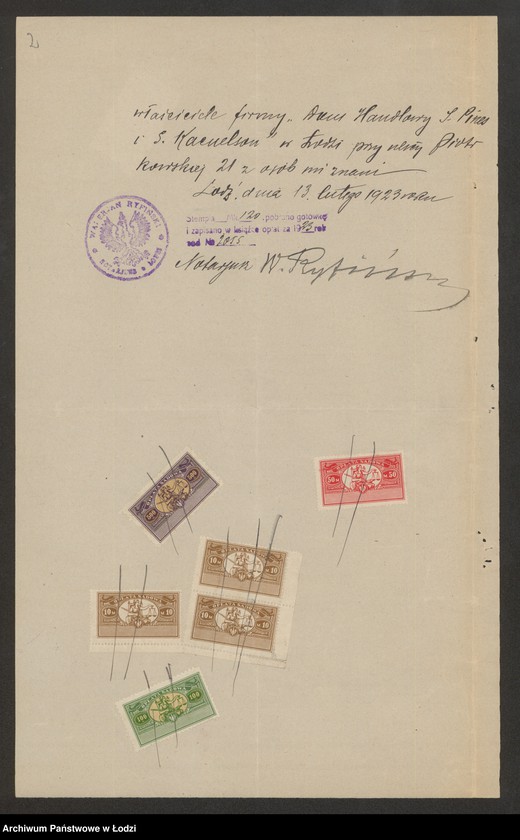 Obraz 4 z jednostki "Fdom Handlowy- I.Pines i S.Kacnelson- handel manufakturą"