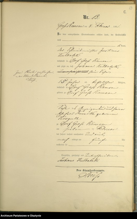 image.from.unit.number "Sterbe-Haupt-Register Nr 1 - 30 i 35 - 49"