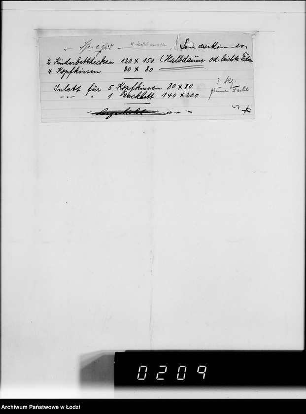 Obraz 9 z jednostki "Warenverwertung am Lager 99. [Aufträge] 7601-7640"