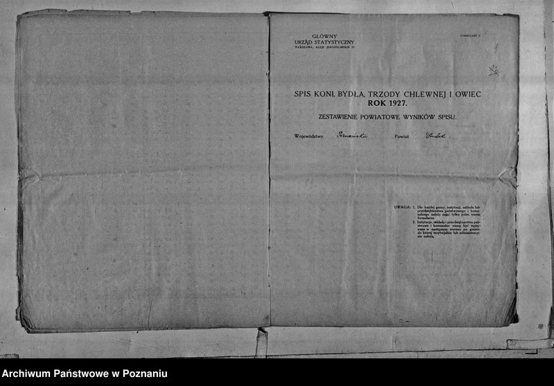 Obraz 12 z jednostki "Spis koni, bydła, trzody chlewnej i owiec - zestawienie z terenu powiatu średzkiego"