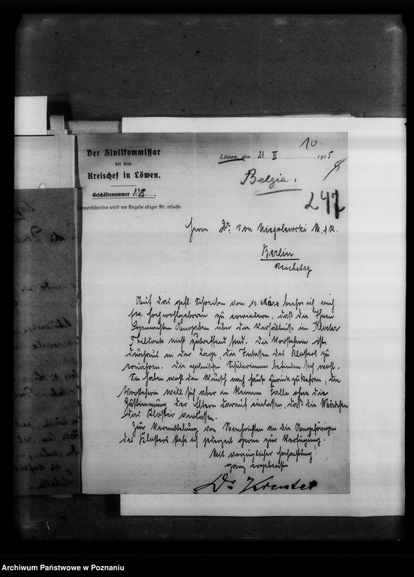 Obraz 15 z jednostki "Belgia - Komitet Pomocy Polakom w Belgii - sprawozdania i korespondencja."