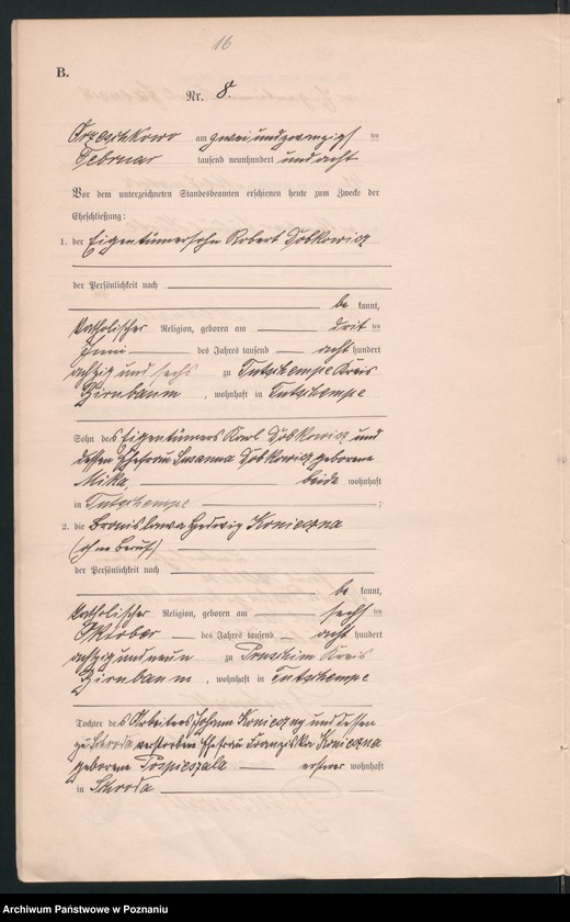 Obraz 18 z jednostki "Heirats-Neben-Register"