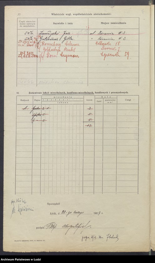 image.from.unit.number "Księga inwentarzowa nieruchomości m. Łodzi ul. Żurawia"