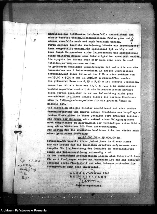 Obraz 8 z jednostki "Gendarmerie - Schule in Kobylin mit Gendarmerie - Abteilung mot. in Jarotschin überholt"